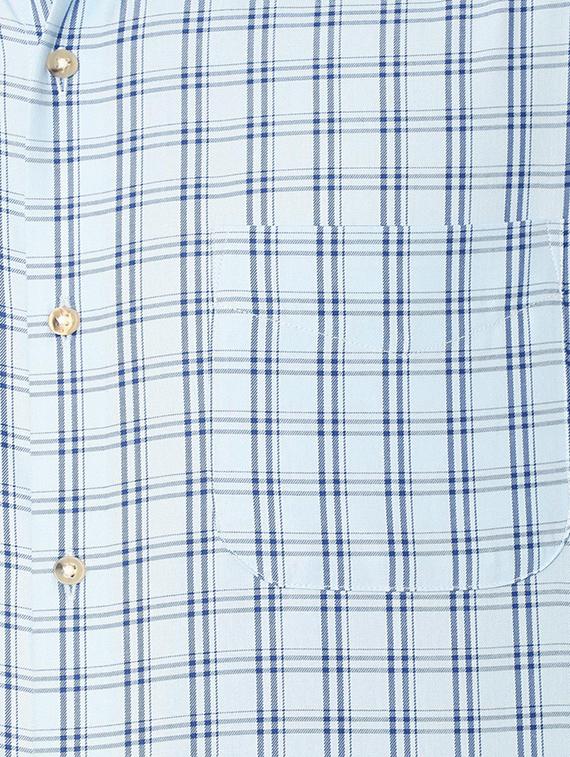 blue cotton casual shirt - 15608656 - Zoom Image - 4