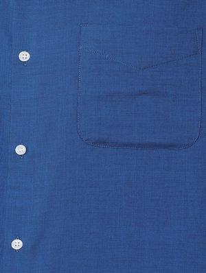 blue cotton formal shirt - 15608660 - Standard Image - 4
