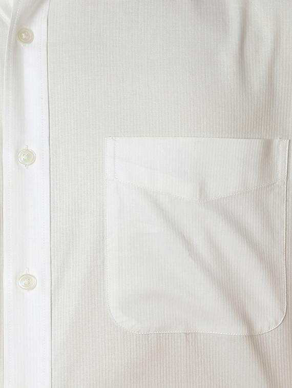 white cotton blend formal shirt - 15608686 - Zoom Image - 4