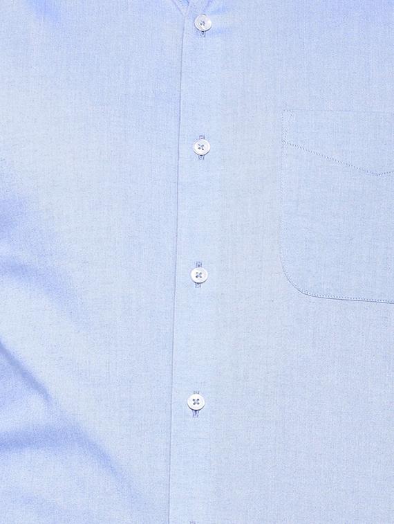 blue cotton blend formal shirt - 15608688 - Zoom Image - 4