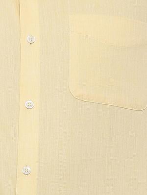 yellow cotton blend formal shirt - 15608743 - Standard Image - 4