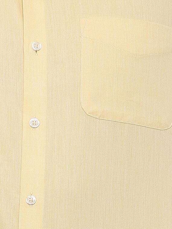 yellow cotton blend formal shirt - 15608743 - Zoom Image - 4