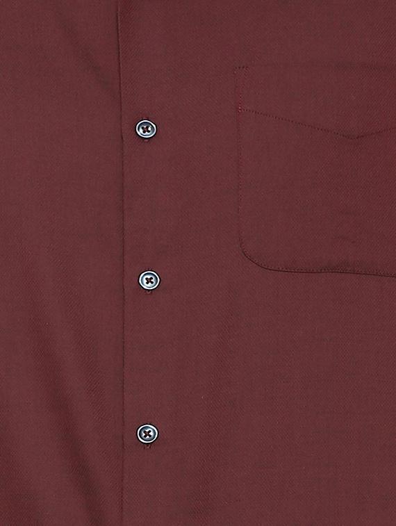 red cotton blend formal shirt - 15608744 - Zoom Image - 4