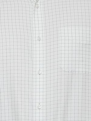 white cotton blend formal shirt - 15608745 - Standard Image - 4