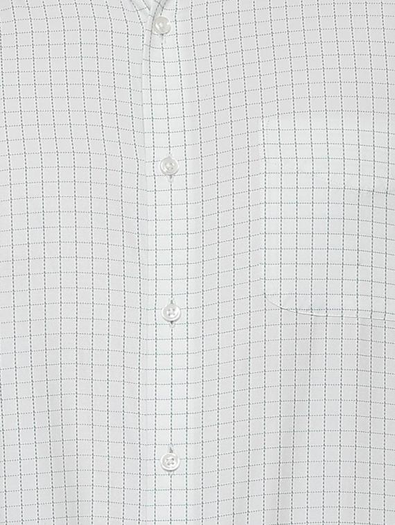 white cotton blend formal shirt - 15608745 - Zoom Image - 4