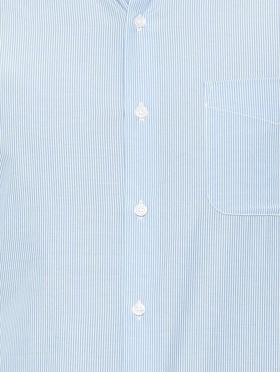 blue cotton blend formal shirt - 15608746 - Zoom Image - 4