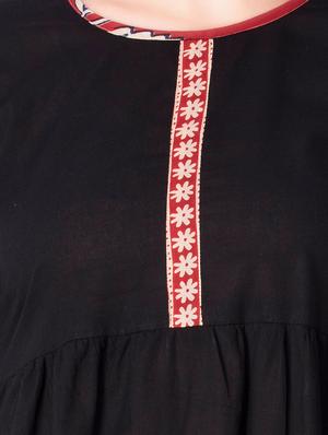 Printed flared kurta - 15608842 - Standard Image - 4