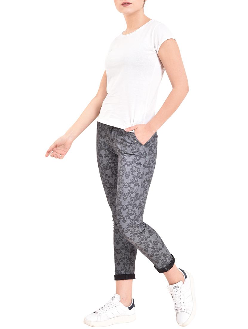 roll up hem slim fit floral trouser - 15609173 - Zoom Image - 4