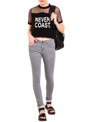 turn-up hem skinny jeans - 15609180 - Standard Image - 4
