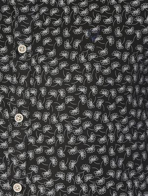 black cotton blend casual shirt - 15609266 - Standard Image - 4