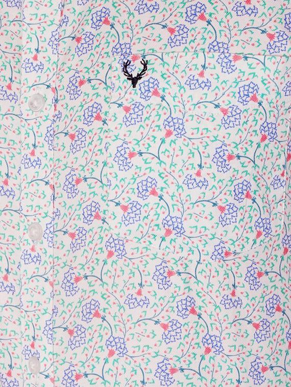 white cotton casual shirt - 15609267 - Zoom Image - 4