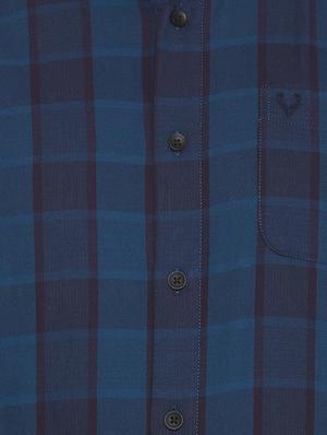 blue cotton casual shirt - 15609269 - Standard Image - 4