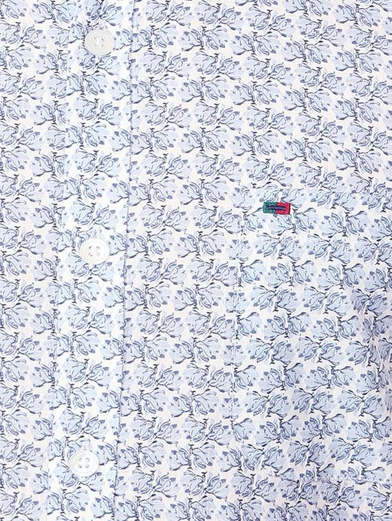 blue cotton casual shirt - 15609275 - Zoom Image - 4