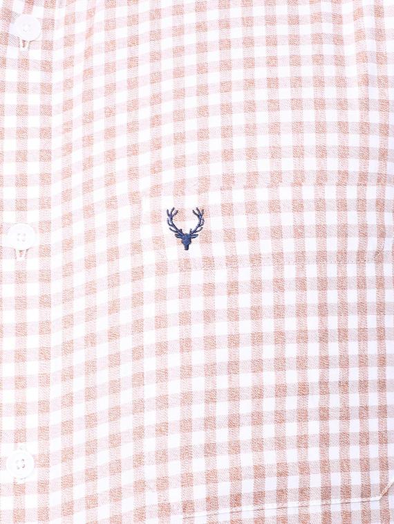 red cotton casual shirt - 15609283 - Zoom Image - 4