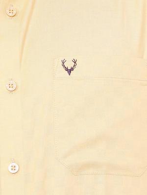 beige cotton blend casual shirt - 15609287 - Standard Image - 4