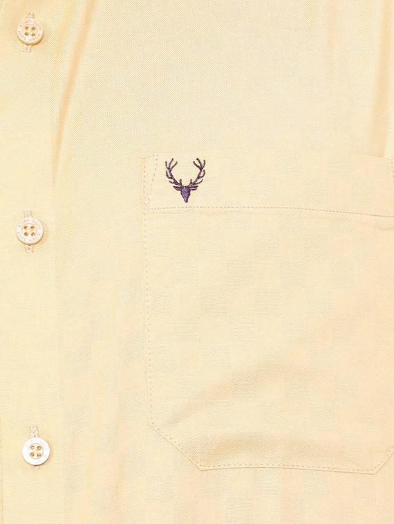 beige cotton blend casual shirt - 15609287 - Zoom Image - 4