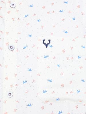 white cotton casual shirt - 15609289 - Standard Image - 4