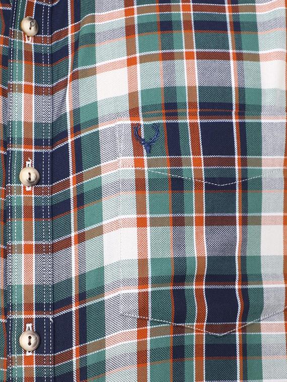 green cotton casual shirt - 15609293 - Zoom Image - 4