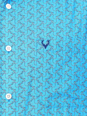 blue cotton casual shirt - 15609295 - Standard Image - 4
