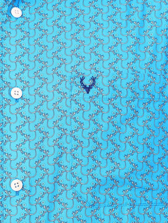 blue cotton casual shirt - 15609295 - Zoom Image - 4