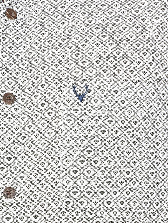 white cotton casual shirt - 15609299 - Zoom Image - 4