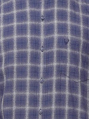blue cotton casual shirt - 15609312 - Standard Image - 4