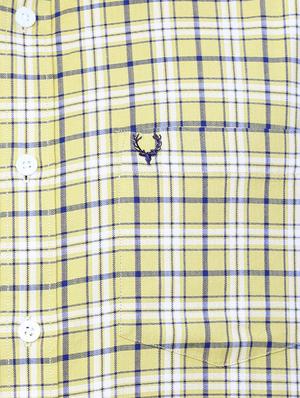 yellow cotton blend casual shirt - 15609332 - Standard Image - 4