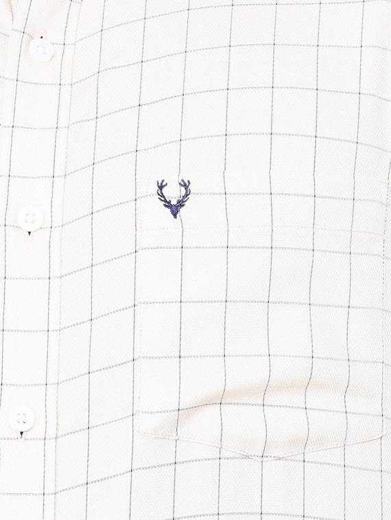 beige cotton blend casual shirt - 15609333 - Zoom Image - 4