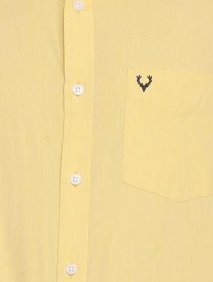 yellow cotton casual shirt - 15609334 - Standard Image - 4