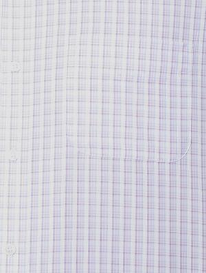 white cotton blend casual shirt - 15609339 - Standard Image - 4