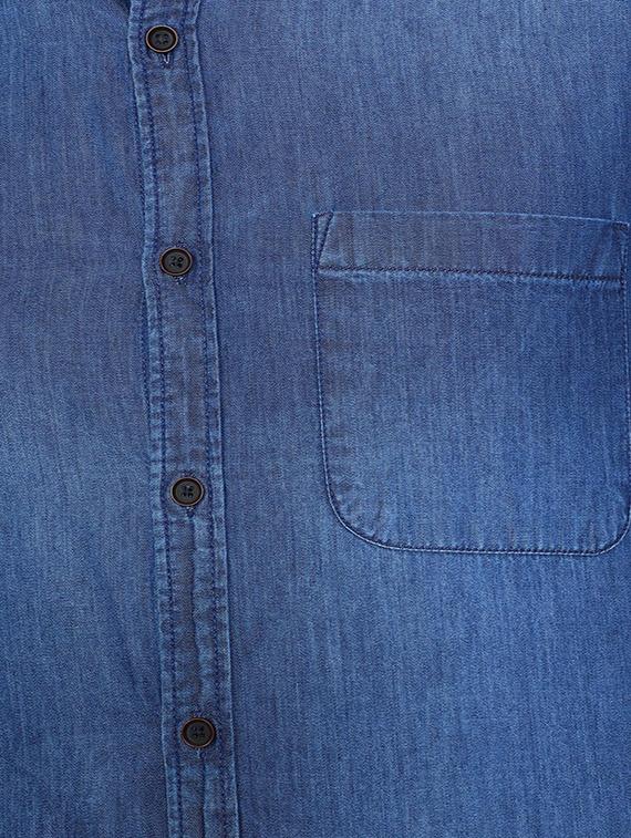 blue cotton casual shirt - 15609340 - Zoom Image - 4