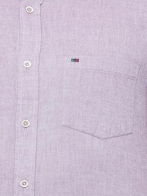 purple cotton casual shirt - 15609350 - Standard Image - 4