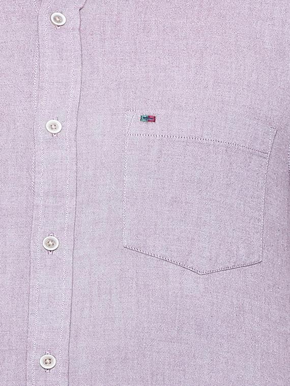 purple cotton casual shirt - 15609350 - Zoom Image - 4
