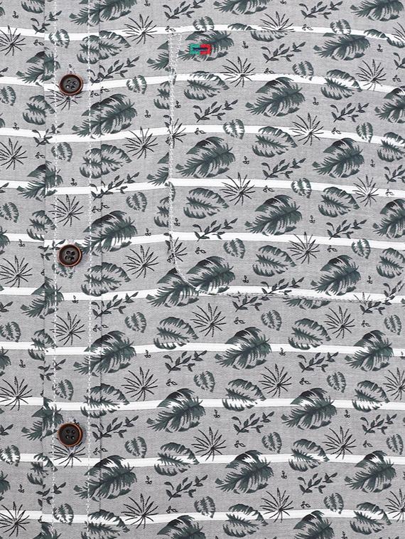 grey cotton blend casual shirt - 15609351 - Zoom Image - 4