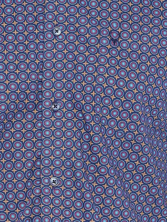 blue cotton casual shirt - 15609381 - Zoom Image - 4