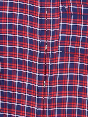 blue cotton casual shirt - 15609387 - Standard Image - 4