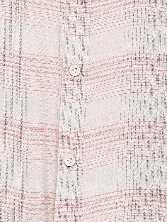 beige cotton blend casual shirt - 15609389 - Zoom Image - 4
