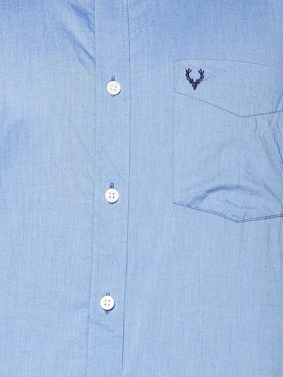 blue cotton casual shirt - 15609396 - Zoom Image - 4