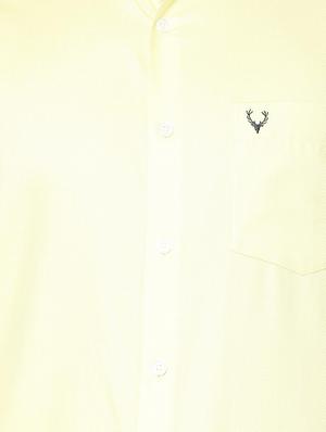 yellow cotton casual shirt - 15609402 - Standard Image - 4