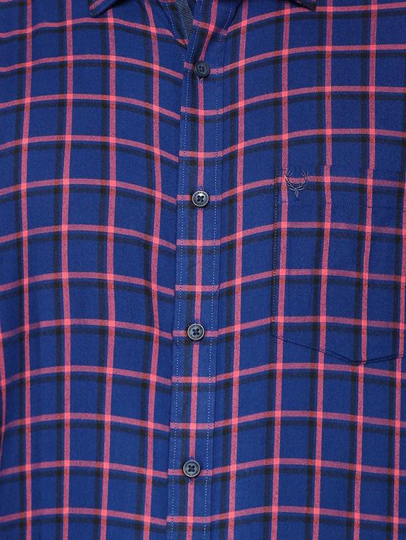 blue polyester blend casual shirt - 15609403 - Zoom Image - 4