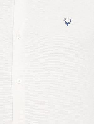 white cotton casual shirt - 15609416 - Standard Image - 4
