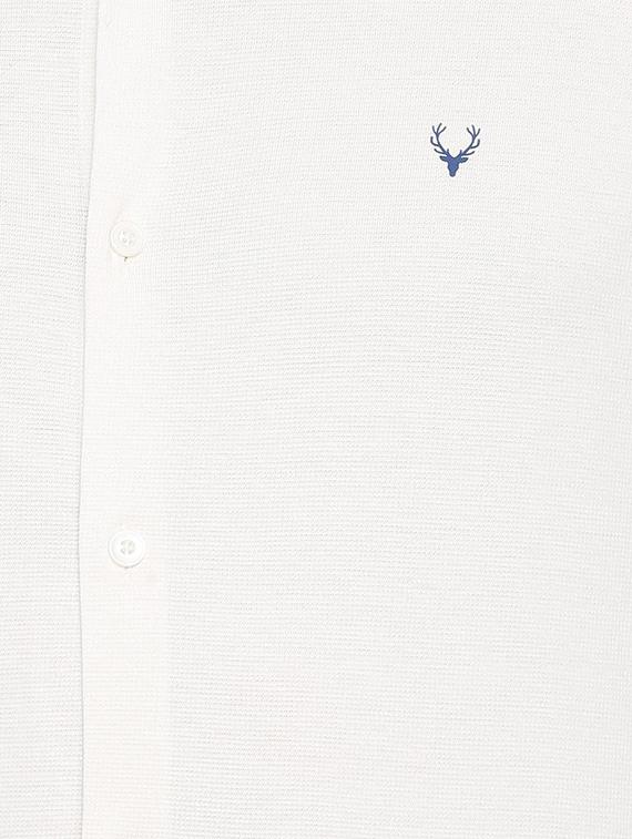 white cotton casual shirt - 15609416 - Zoom Image - 4