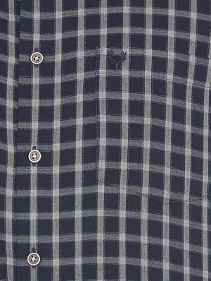blue cotton casual shirt - 15609417 - Standard Image - 4