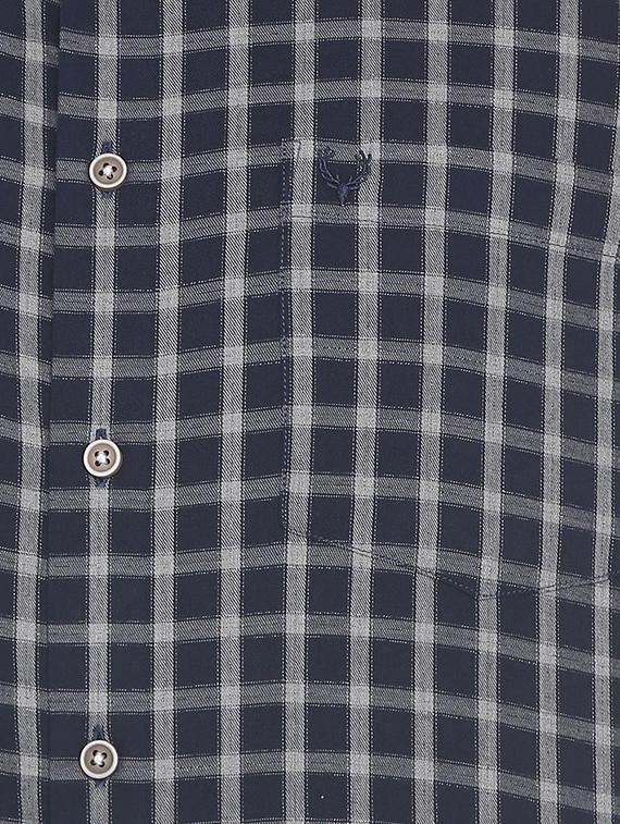 blue cotton casual shirt - 15609417 - Zoom Image - 4