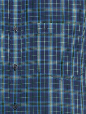 blue cotton casual shirt - 15609419 - Standard Image - 4