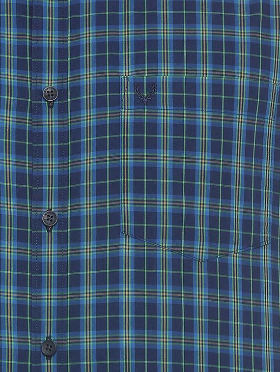 blue cotton casual shirt - 15609419 - Zoom Image - 4