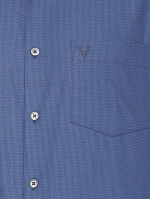 blue cotton casual shirt - 15609445 - Standard Image - 4