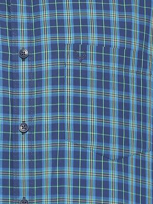blue cotton casual shirt - 15609446 - Standard Image - 4