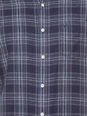 blue cotton casual shirt - 15609456 - Standard Image - 4