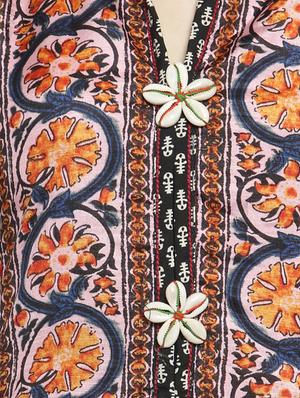 Layered silk blend kurta - 15609742 - Standard Image - 4